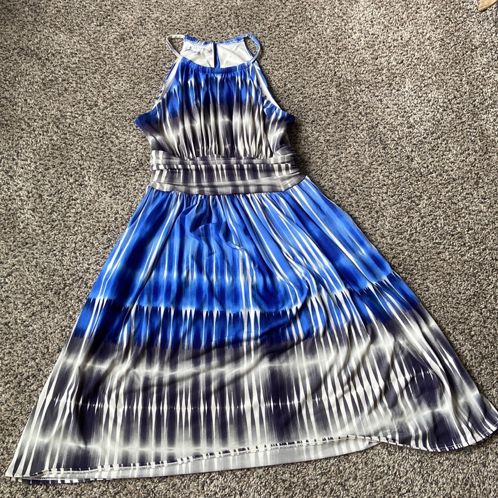 Beautiful blue halter top dress
